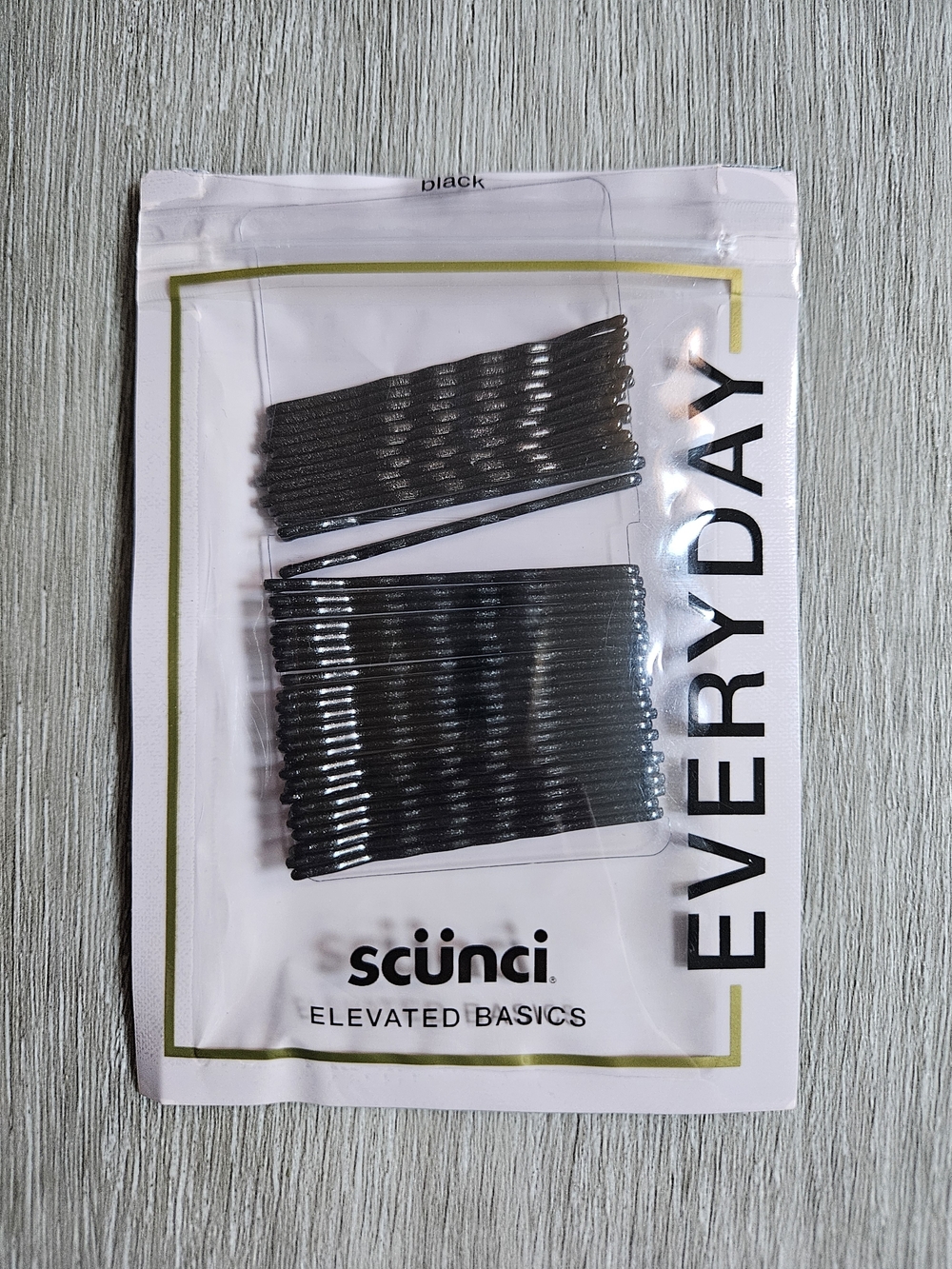 scünci Black Everyday Bobby Pins - 35 Pack